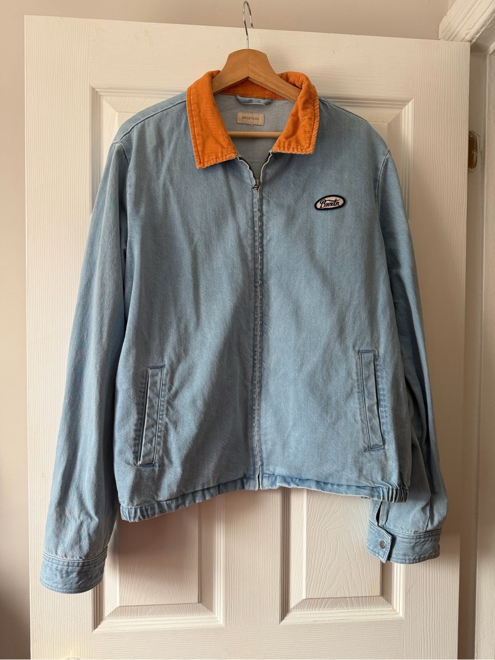 Brixton Utopia Denim Utility Jacket with Corduroy Collar